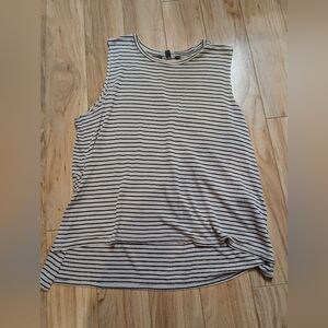 Billabong "Had It Coming" Striped High-Low Muscle Tank - Size L